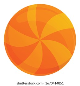 Swirl biscuit icon. Cartoon of swirl biscuit vector icon for web design isolated on white background