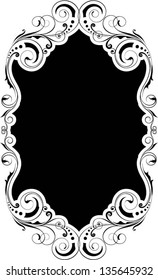 Swirl black frame