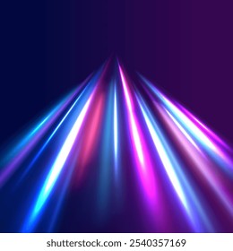 Swirl bokeh effect. Colored shiny sparks of spiral wave. Curved bright speed line swirls. Shiny wavy path. Rotating dynamic neon circle. Magic golden swirl with highlights.