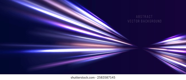 Swirl bokeh effect. Colored shiny sparks of spiral wave. Curved bright speed line swirls. Shiny wavy path. Rotating dynamic neon circle. Magic golden swirl with highlights.