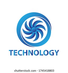swirl business logo vector image