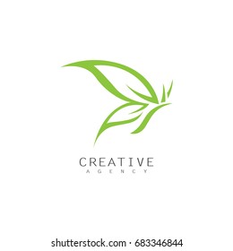 swirl butterfly logo