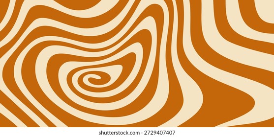 Swirl Caramel Pattern. Milk Chocolate Splash Background. Vector Peanut Butter Abstract Texture. Wave Toffee Creamy Sauce Illustration. Caramel and Chocolate Swirl Pattern Creates a Creamy Abstract Background with Flowing Waves. Splash Toffee Texture Bg Featuring Peanut Butter Drizzle, Perfect for Sweet Confectionery Designs and Packaging.