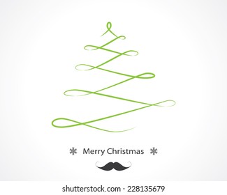 swirl christmas tree