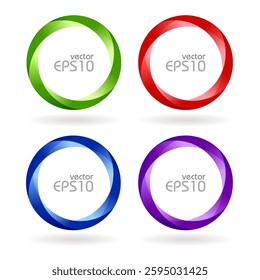 Swirl circle abstract icons. Vector business logo.