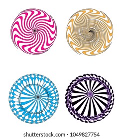 swirl circle abstract illustration