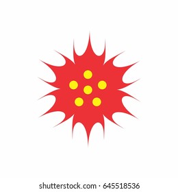 swirl in circle design logo