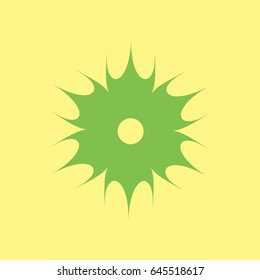 swirl in circle design logo