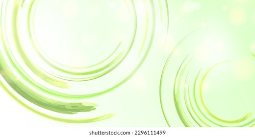 swirl circle green ripple background