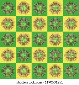 Swirl circle spiral pattern colorful vector background squares design