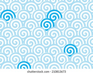 swirl circle vector seamless patterns. Endless texture can be used for wallpaper, pattern fills, web page background,surface textures.