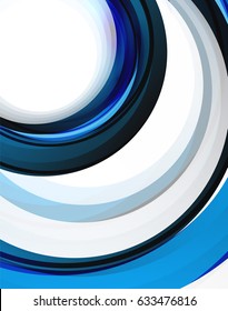 Swirl and circles, futuristic geometrical abstract background. Vector layout template for your text, message, photo or presentation wallpaper
