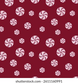 Swirl circles seamless vector pattern