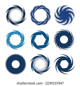 Swirl collection logo icon template