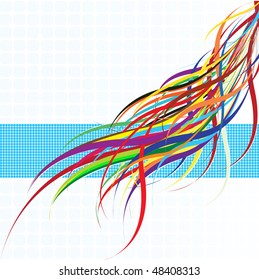 A swirl colorful layout.