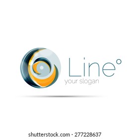 Swirl company logo design. Universal for all ideas and concepts. Business creative icon
