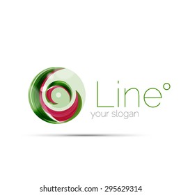 Swirl company logo design. Universal for all ideas and concepts. Business creative icon