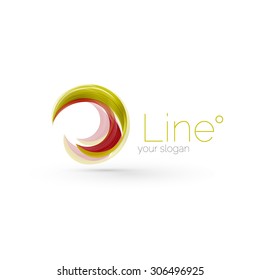 Swirl company logo design. Universal for all ideas and concepts. Business creative icon