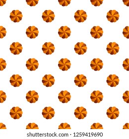 Swirl cookies pattern seamless vector repeat for any web design