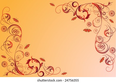 Swirl curls background