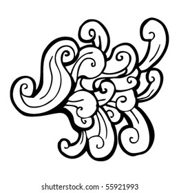 swirl design element cartoon