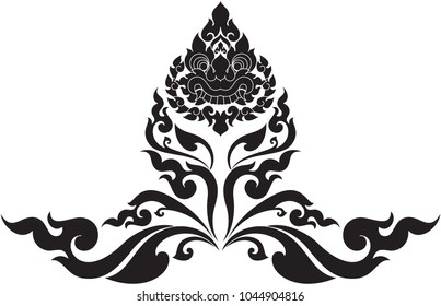 Swirl Doodle Butterfly and Giant Face Strength and Gentleness Concept Designed for Artwork Tattoo Border Frame Pattern Texture Background Backdrop Wallpaper Wall and Door Decoration WoodWork Metalwork