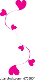 Swirl Doodle Heart-Shaped Plant Vector Format, Southeast Asia Art Style