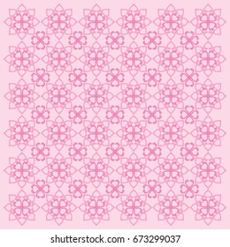 Swirl Doodle Tribal Heart with Star-Shaped Pattern, Texture, Background Vector Format, Southeast Asia Art Style