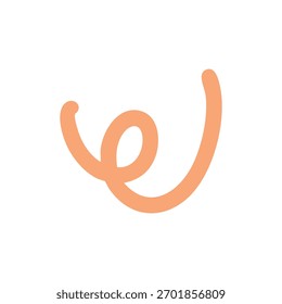 swirl dynamic fluid orange color