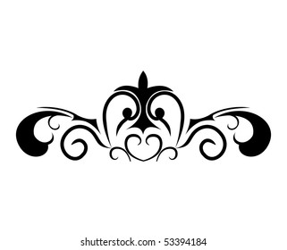 Swirl element for design and decorate. Vector