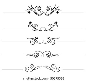  Swirl elements and monograms for design