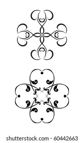 Swirl elements and monograms for design and decorate.