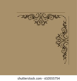 Swirl floral design