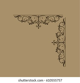 Swirl floral design