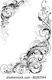 Swirl floral design