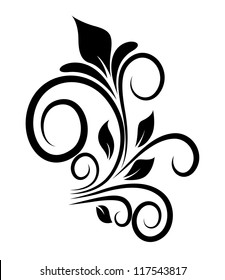 Swirl Floral Element