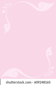 Swirl floral frame vector illustration, Southeast Asia Art Design