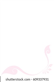 Swirl floral frame vector illustration, Southeast Asia Art Design