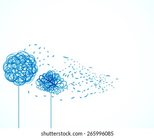 swirl floral vertical background for your design