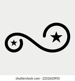 Swirl flourish Element vector illustration