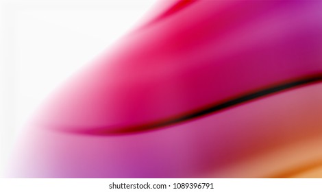 Swirl fluid flowing colors motion effect, holographic abstract background. Vector illustration