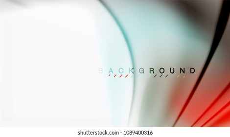 Swirl fluid flowing colors motion effect, holographic abstract background. Vector illustration