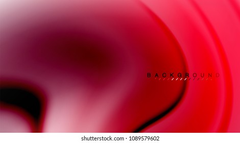 Swirl fluid flowing colors motion effect, holographic abstract background. Vector illustration