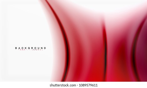 Swirl fluid flowing colors motion effect, holographic abstract background. Vector illustration