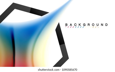 Swirl fluid flowing colors motion effect, holographic abstract background. Vector illustration