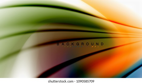 Swirl fluid flowing colors motion effect, holographic abstract background. Vector illustration