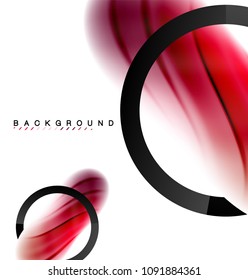 Swirl fluid flowing colors motion effect, holographic abstract background. Vector illustration