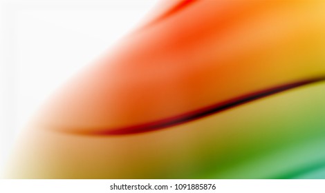 Swirl fluid flowing colors motion effect, holographic abstract background. Vector illustration