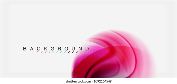 Swirl fluid flowing colors motion effect, holographic abstract background. Vector illustration
