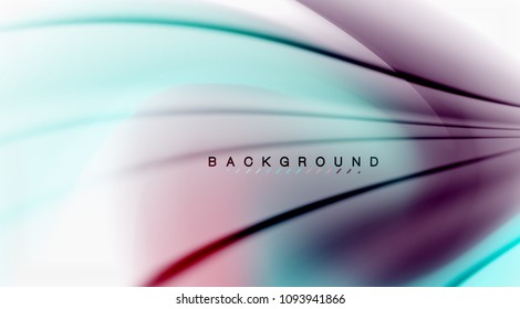 Swirl fluid flowing colors motion effect, holographic abstract background. Vector illustration